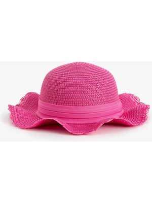 Koton Şerit Detaylı Hasır Şapka