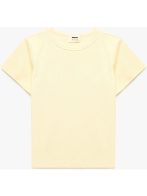 Koton Pamuklu Kısa Kollu Bisiklet Yaka Basic Tişört