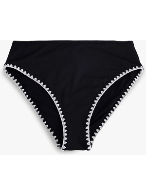 Koton Yüksek Bel Kroşe Detaylı Bikini Altı