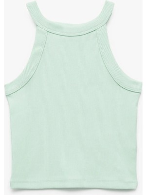 Koton Pamuklu Kolsuz Halter Yaka Slim Fit Crop Atlet