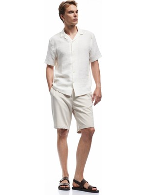 Koton Düğmeli Bermuda Oversize Chino Şort