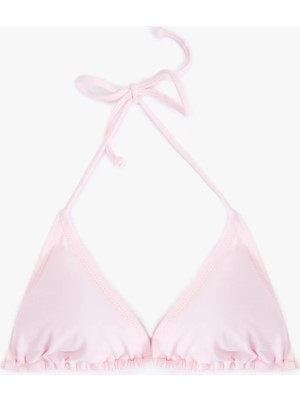 Koton Boyundan Bağlamalı Üçgen Bikini Üstü