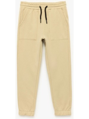 Pamuklu Şardonlu Cep Detaylı Jogger Eşofman Altı