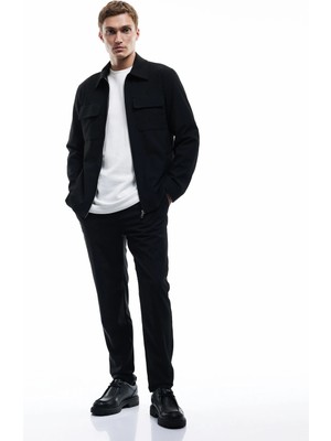 Koton Beli Bağcıklı Katlamalı Paça Cep Detaylı Slim Fit Pantolon