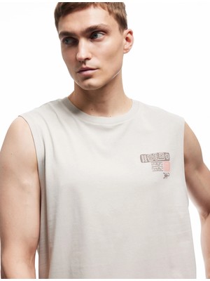 Koton Regular Fit Kolsuz Bisiklet Yaka Pamuklu Etnik Baskılı Atlet