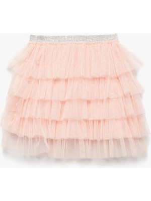 Koton Kat Kat Tül Detaylı Astarlı Parlak Lastikli Mini Tütü Etek