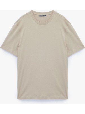 Regular Fit Bisiklet Yaka Pamuklu Kısa Kollu Basic Tişört