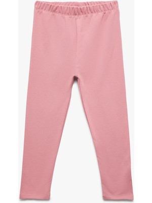 Pamuklu Beli Lastikli Basic Tayt