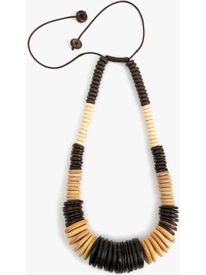 Ahşap Kolye - Koton x Melis Ağazat