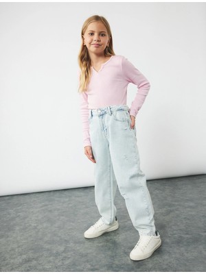 Koton Pamuklu Cep Detaylı Paraşüt Kesim Denim Pantolon