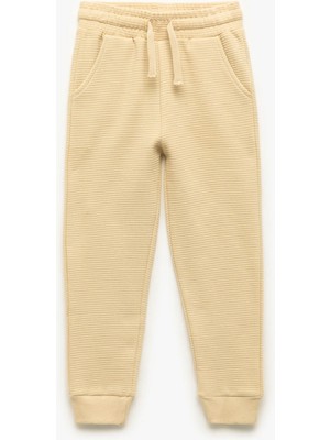 Pamuklu Şardonlu Cep Detaylı Basic Jogger Eşofman Altı