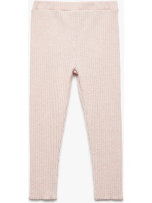 Koton Viskon Karışımlı Beli Lastikli Basic Tayt