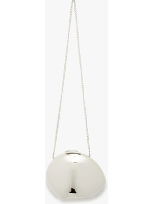 Koton Zincir Askılı Asimetrik Metalik Çanta