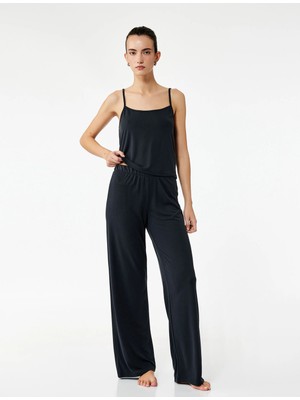 Modal Karışımlı Rahat Kalıp Pijama Altı