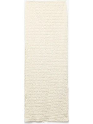 Koton Slim Fit Yırtmaç Detaylı Dokulu Uzun Pareo Etek