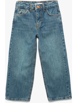 Koton Pamuklu Cepli Straight Fit Denim Pantolon
