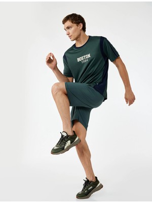 Fermuarlı Cep Detaylı Beli Bağcıklı Paraşüt Spor Şort