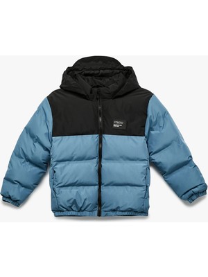 Koton Fermuarlı Kapşonlu Şişme Mont