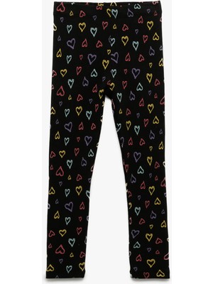 Koton  Siyah Kız Çocuk Tayt 6WKG40022AK