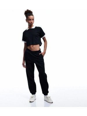 Koton  Siyah Kadın Eşofman Altı 6WAL40018IK