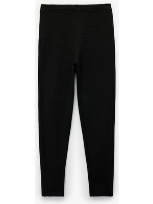 Koton Slim Fit Normal Bel Viskon Karışımlı Tayt