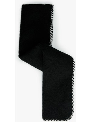 Koton Dikiş Detaylı Yumuşak Dokulu Uzun Atkı