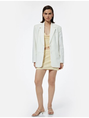 Koton Pamuklu Slim Fit  Şortlu Mini Etek