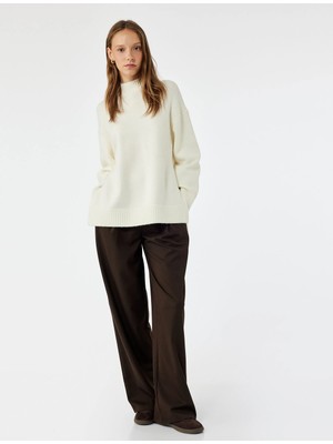 Koton Dik Yaka Uzun Kollu Triko Tunik