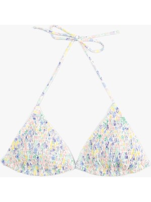 Koton Boyundan Bağlamalı Gipeli Üçgen Bikini Üstü