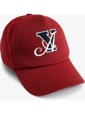 Işlemeli Pamuklu Kep Şapka