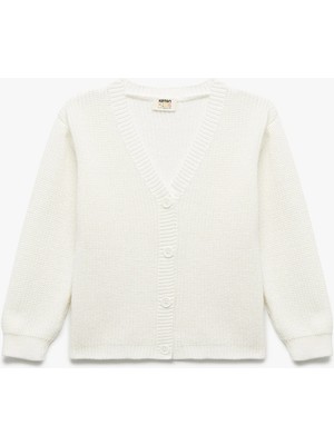 V Yaka Uzun Kollu Basic Triko Hırka