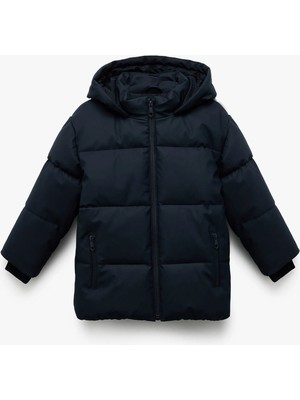 Koton Fermuarlı Kapüşonlu Cep Detaylı Şişme Mont