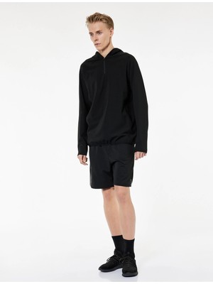 Cep Detaylı Biyeli Beli Bağcıklı Spor Şort