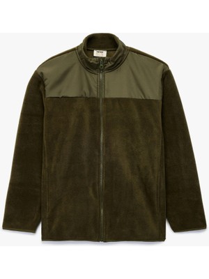 Koton Fermuarlı Uzun Kollu Dik Yaka Polar Sweatshirt