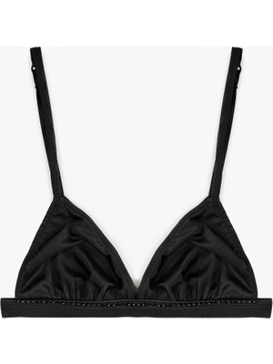 Rahat Kalıp Taş Detaylı Balensiz Dolgusuz Sütyen