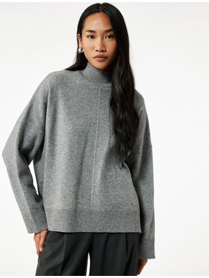 Koton  Antrasit Kadın Kazak 6WAK90212HT