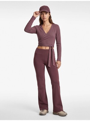Koton Yüksek Bel Ispanyol Paça Slim Fit Tayt