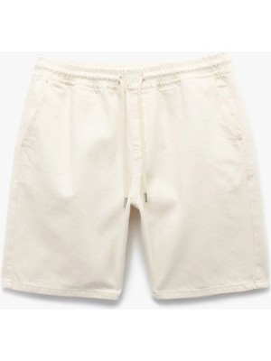 Koton Pamuklu Rahat Kesim Bermuda Beli Bağcıklı Jean Şort