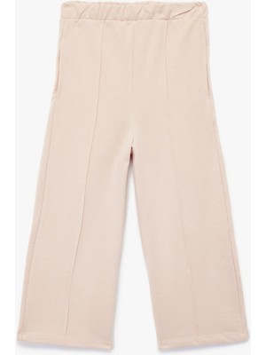 Pamuklu Şardonlu Geniş Paça Eşofman Altı