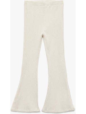 Viskon Karışımlı Kaşkorse Slim Fit Ispanyol Paça Pantolon