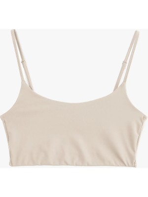 Skinny Dikişsiz Ince Askılı Yarım Atlet