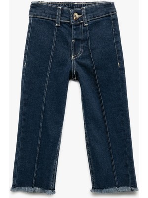 Pamuklu Geniş Paça Denim Pantolon