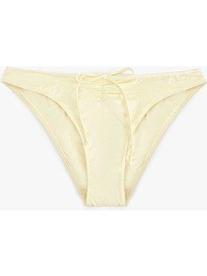Koton Drape Detaylı Fiyonklu Parlak Bikini Altı
