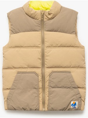 Koton Erkek Çocuk Dik Yaka Kolsuz Fermuarlı Cepli Şişme Yelek 6WKB20011TW