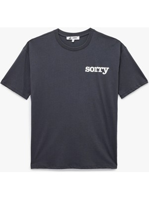 Koton Pamuklu Kısa Kollu Bisiklet Yaka Baskılı Tişört