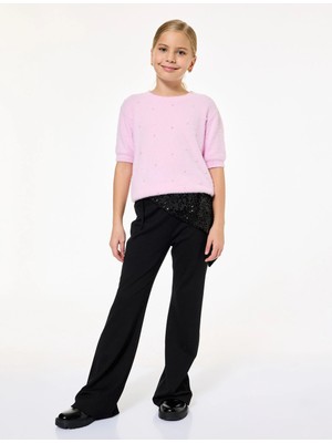 Koton Dantel Paça Detaylı Beli Lastikli Pantolon