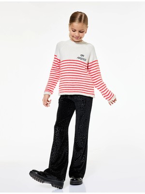 Koton Leopar Desenli Geniş Paça Pantolon