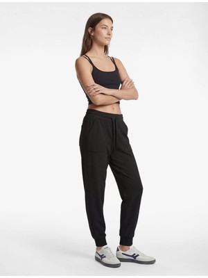 Koton Yüksek Bel Bağcıklı Rahat Kalıp Cepli Spor Jogger Eşofman Altı