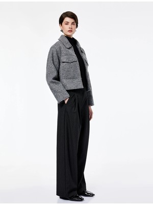 Koton Viskon Karışımlı Normal Bel Geniş Paça Cep Detaylı Palazzo Pantolon