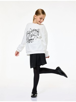 Koton Taş Detaylı Viskon Karışımlı Mini Yılbaşı Şort Etek